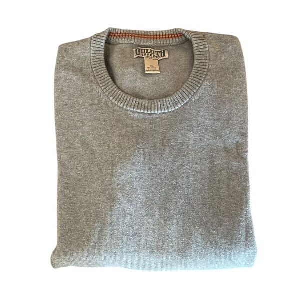 Duluth Trading Company Strongarm Crew Sweater Mens Size XXL Gray - Picture 3 of 7